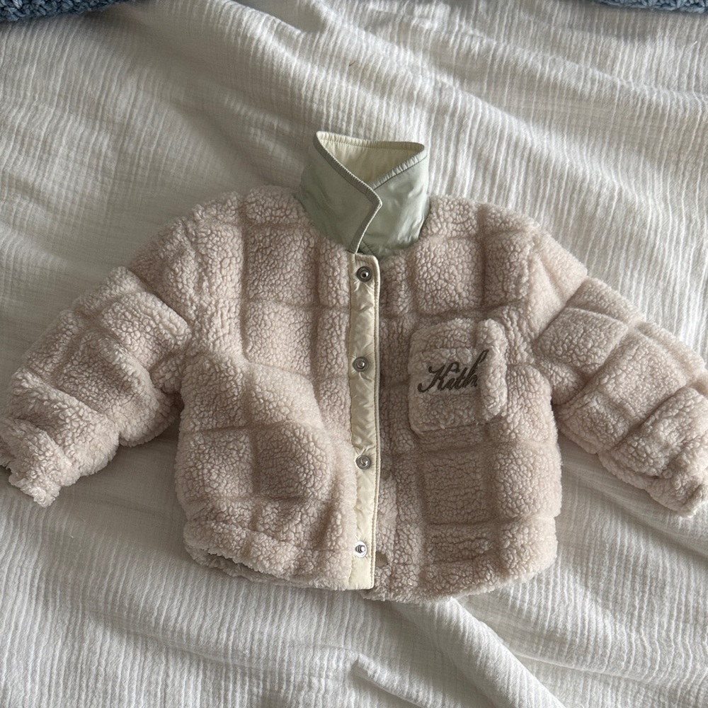 Kith Sherpa Jacket with Embroidered Logo